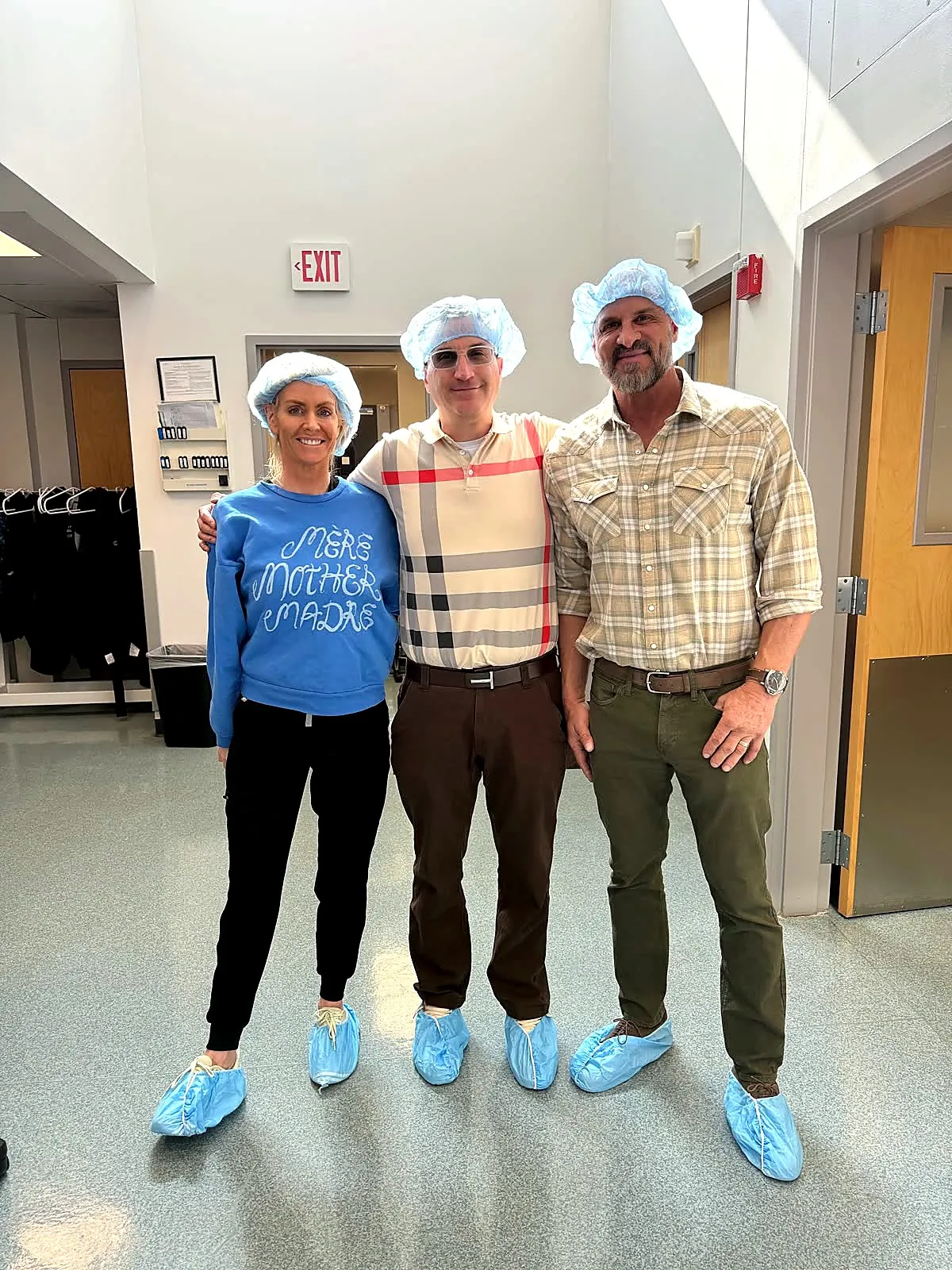 Andrew Hillman with others in a clinical setting.